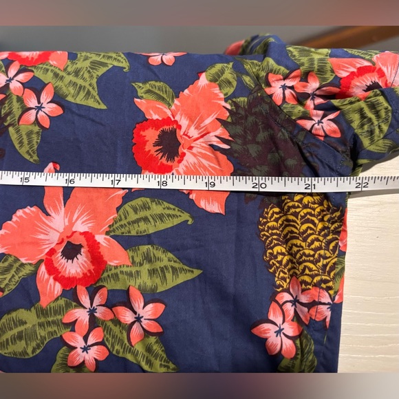 Bonobos Hawaiian/Floral Print 100% Cotton Short Sleeve Button Down, Size M - Picture 6 of 7